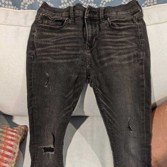 Express Denim - Dark Distressed Jeans Express Denim - Dark Distressed Jeans